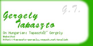 gergely tapaszto business card